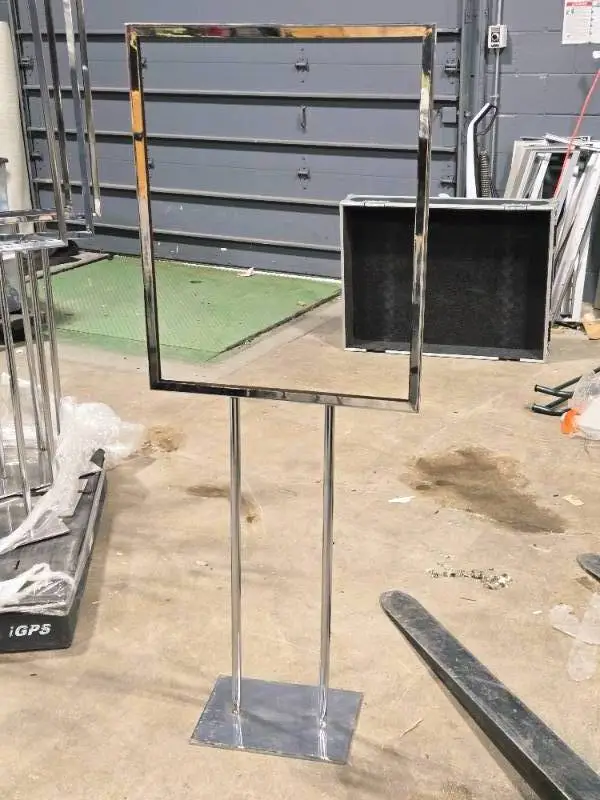 Lot of (5) Metal Retail Display Sign on Stand