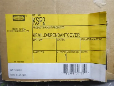 Hubbell KSP2 Kemlux Pendant Cover
