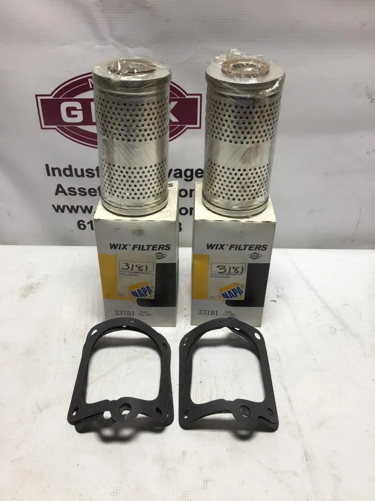 Wix 33181 Fuel Filter Napa Gold 3181 Medium & heavy duty filter lot of 2