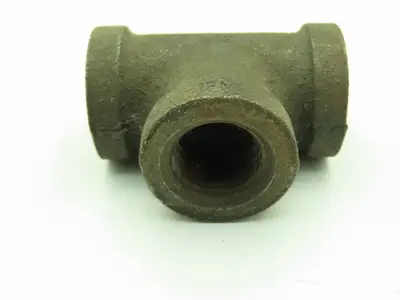 Anvil 1/2" FNPT Malleable Iron Black Pipe Fitting Tee  -Lot of 12