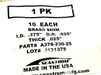 New | in-Stock Seastrom A378-230-25 Hardware Washers Michigan US | Maverick Industrial Sales #1489281