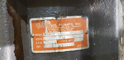 Gusher 700GPM Pump w/ Electric Motor  Pump