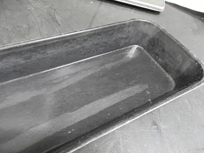 Used Cambro Used Cambro 6302MT142 Black Fiberglass Market Pan 7" x 30" Pans Illinois US | Falcon Restaurant Supply #1376613