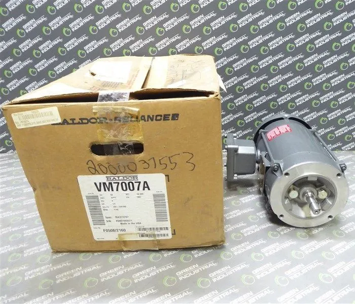3 HP Baldor VM7007A 3 Phase Industrial Motor 1200 RPM 208-230/460V New NIB