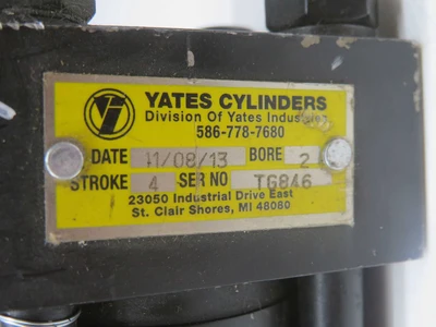 Used YATES CYLINDERS _UNKNOWN_ Pneumatic Cylinders Texas US | OCO Industrial #1703752