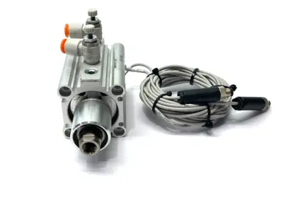 Used SMC Pneumatic Swing Clamp Cylinder 40mm Bore 10mm Clamp Stroke Pneumatic Cylinders Michigan US | Maverick Industrial Sales #1419249