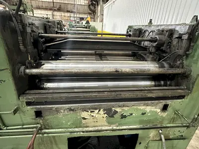 48" X 14 GAUGE AUTOMATIC FEED MODEL 13-32-48 13 ROLL STRAIGHTENER LEVELER: STOCK 19766