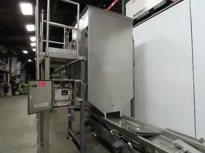 Smalley 48x48x78"  Bin Hoppers Stainless Steel Food Grade W/10' Shaker Separator