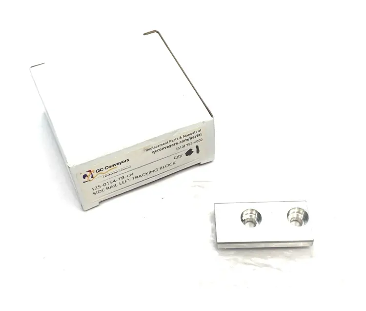 New | in-Stock QC Conveyors Side Rail Left Tracking Block Conveyor Parts Michigan US | Maverick Industrial Sales #1395915