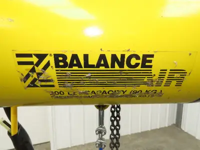 Ingersoll Zimmerman BW020120 Pneumatic Air Balancer 6' Travel 400Lb Swivel Mount
