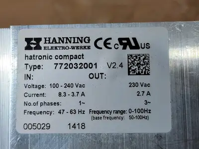 NEW HANNING ELEKTRO-WERKE 772032001