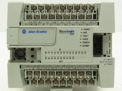Allen Bradley 1762-L24BWA MicroLogix 1200 PLC Controller I/O Module Ser C Rev B
