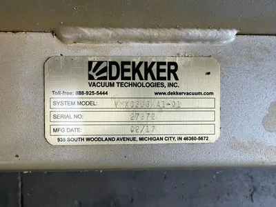 2017 DEKKER VMX0303 Vacuum Pumps | CNC EXCHANGE (2)