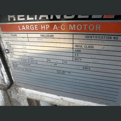 Reliance 1750 hp Electric Motor