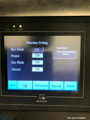 Used Weighpack Vertek Jr. VFFS Machine with Combiscale – Pillow Pouch, Gas Flush, 30 CPM