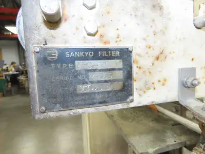 Sankyo EFC-10L Exceler Filter Automatic Press Filter Dewatering 230V 3Ph