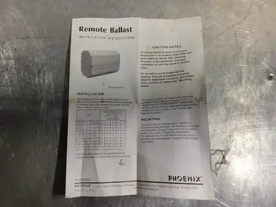 USED PHOENIX BLSTA1000HPSQV