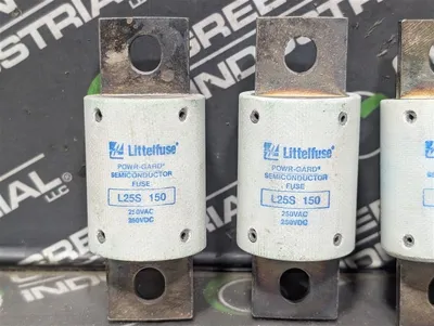 Lot of 6 Littelfuse L25S 150 POWR-GARD Semiconductor Fuses 150A 250VAC Used