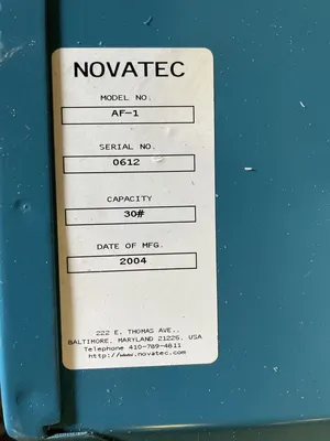 Novatec AF-1 Auger Color Feeder / Plastic Hopper w/ 2-1/2” Station Valve