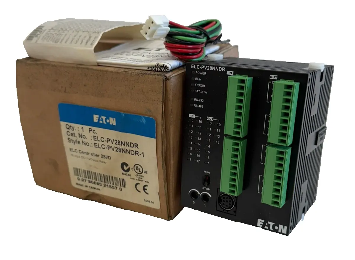 NEW EATON ELCPV28NNDR CONTROLLER 28I/O 16INPUT DC 120OUTPUT RELAY