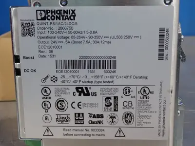 USED 2015 PHOENIX CONTACT QUINTPS/1AC/24DC/5