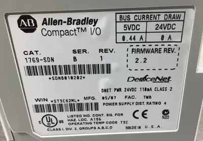 Allen-Bradley 1769-SDN /B DeviceNet Firmware Rev. 2.2 3B-22