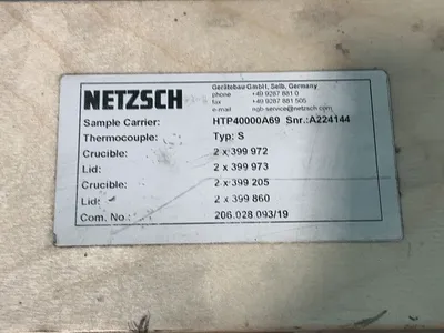 Used NETZSCH HTP40000A69 Thermal Analyzers Ohio US | HGR 24 #1272736