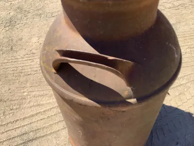 large vintage milk can