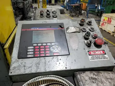20 TON IOWA PRECISION MODEL #HP20T HUYDRAULIC CUTOFF PRESS with DIE ACCELERATOR AND BECK CONTROLS: YOBRO #25049