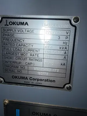 Used OKUMA LB 4000EX 1500 CNC Lathes Louisiana US | Stelly Machine Tools Inc #1556265