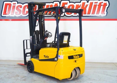 Used 2008 YALE ERP030VTN 3-Wheel Sit down Electric Counterbalance Forklifts Colorado US | Discount Forklift #1399028