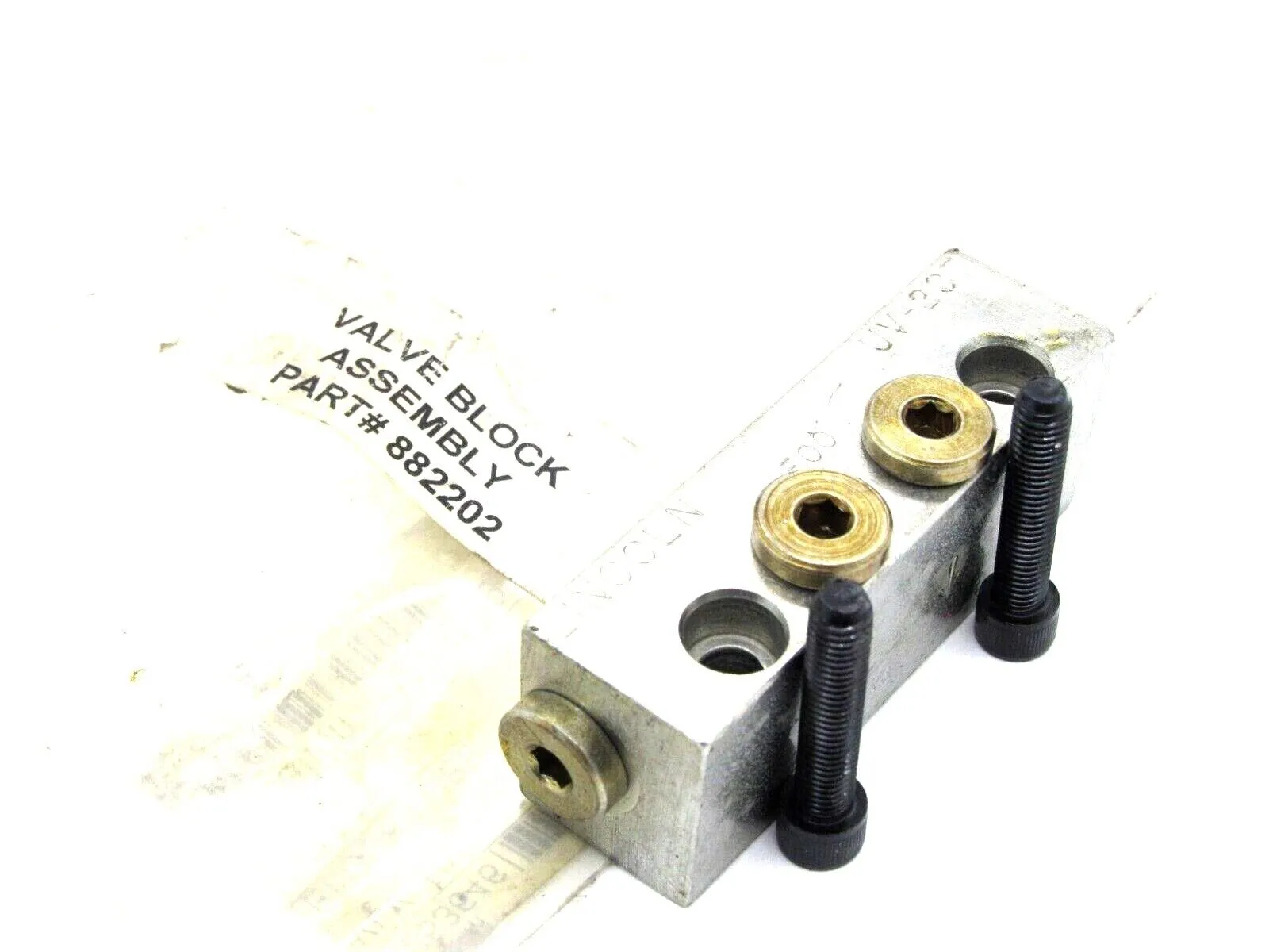 NEW LINCOLN INDUSTRIES 882202 VALVE BLOCK ASSEMBLY UV-20T