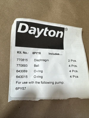 NEW Dayton 6PY76