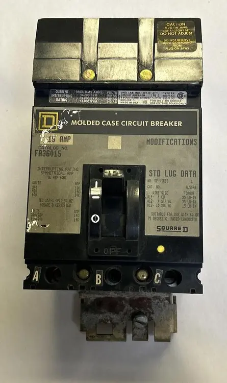 Used SQUARE D FA36015 Miscellaneous Equipment (Electrical & Power) Ohio US | Surplus Asset Holdings #1240158