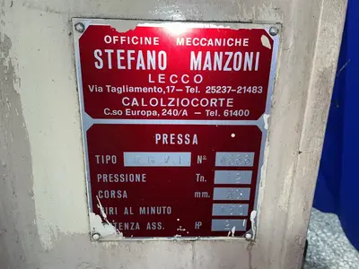 Used STEFANO MANZONI R.G.V.T Single Station Punches Ohio US | HGR 24 #1561793