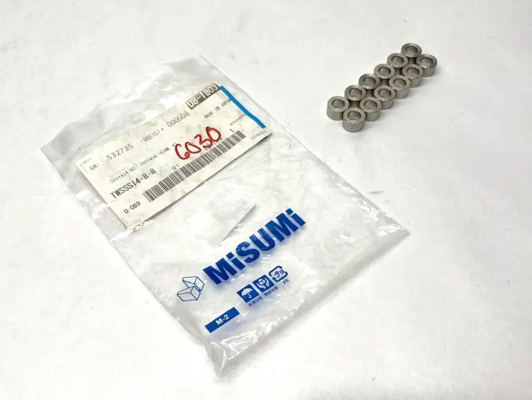 Used MISUMI FLAT SPACERS 14MM OD 8MM ID 8MM THICKNESS LOT OF 12 Misc Industrial Equipment | Maverick Industrial Sales #1099057