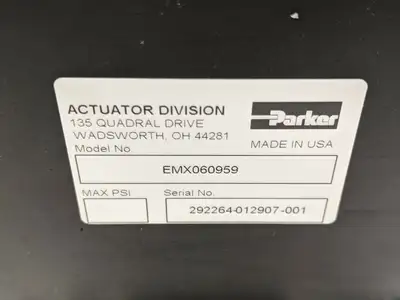 USED PARKER ELECTRIC CYLINDER, SERVO J0343FE-KMSN