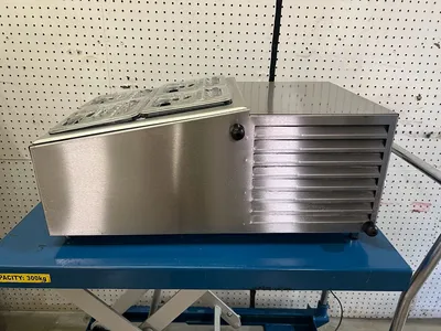 Used APW Wyott Used 17' APW Wyott RTR-4 Refrigerated Countertop Topping Rail 120 Volts Food Prep Tables Illinois US | Falcon Restaurant Supply #1375603