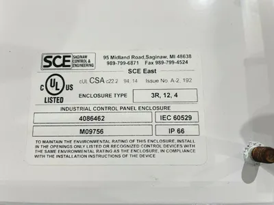 USED SCE 24X9X12 ENCLOSURE, 3R, 12, 4