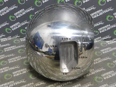 Ball Valve Ball 5-3/8" Bore 7-1/4" Bore Length 5" Flat Base Diameter Used