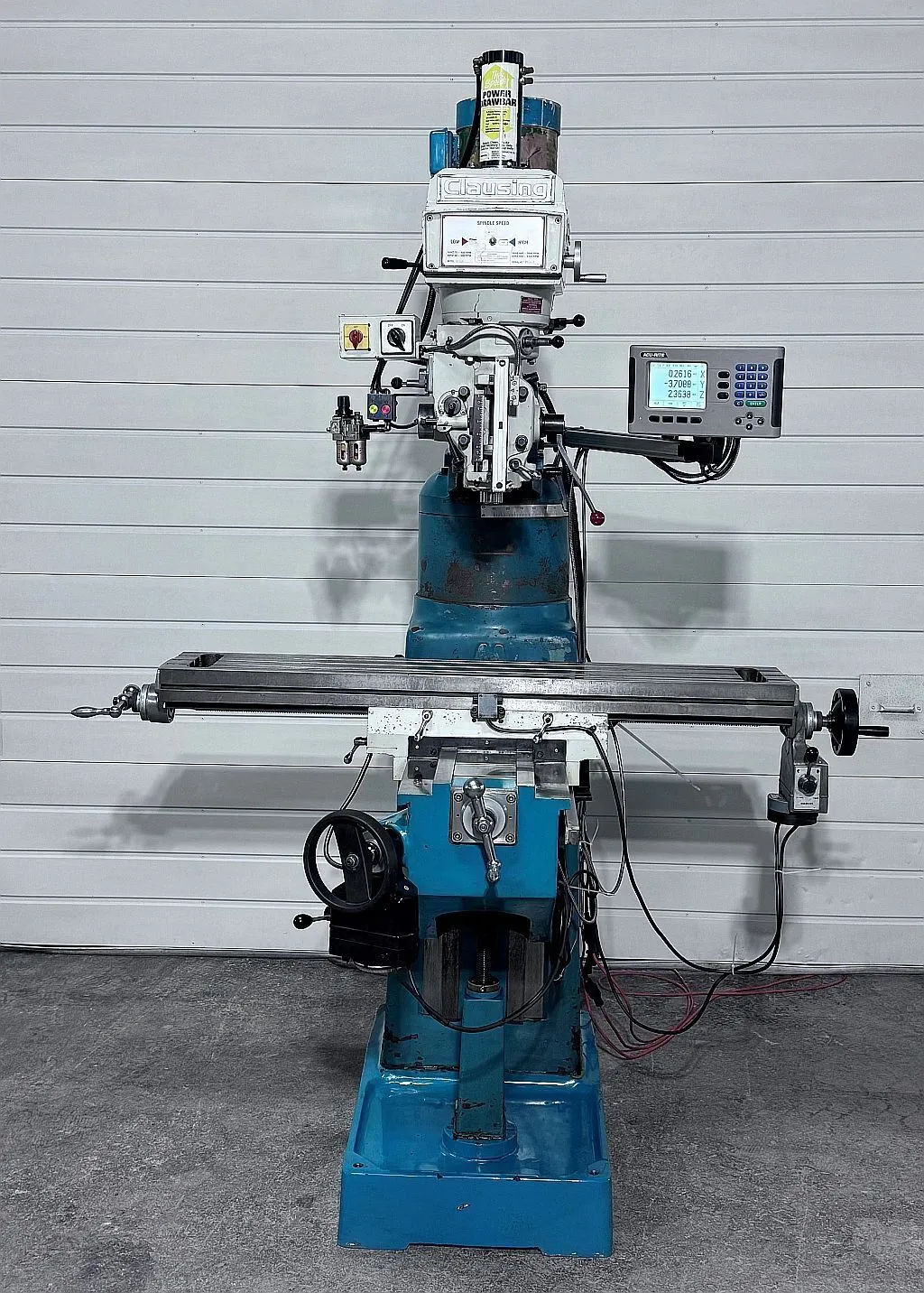 2014 Clausing 3VS08 Knee Mill 54" Long x 10" Wide table