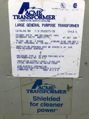 USED ACME T-3-3500075-3S