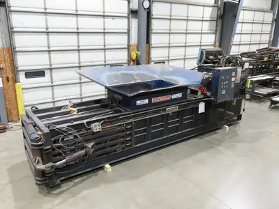 MaxPak Horizontal Cardboard Box Baler 48x42x72" Compactor Recycler 30Hp 460V