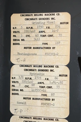Cincinnati Filmatic Centerless Grinder