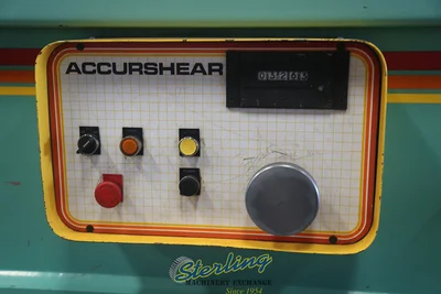 Used ACCURSHEAR 825010 Power Squaring Shears (Inch) California US | Sterling Machinery Exchange #1466108