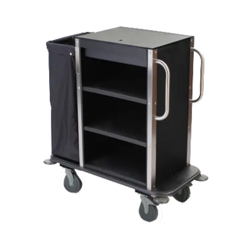 Forbes Industries Housekeeping Cart w/ (3) Shelves - 42 1/2"W x 21 1/2"D x 46 1/2"H, Plastic (2280)