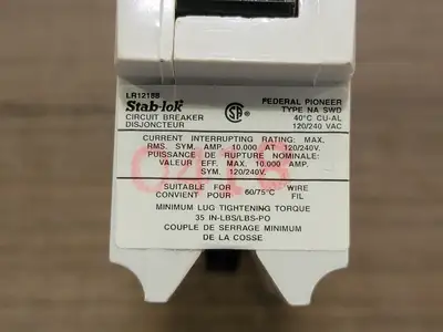 Used FEDERAL PIONEER NA115 Switchgears British Columbia CA | Lenmark #242658