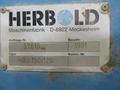 Herbold Mdl. HGS 150/120 Heavy Duty Guillotine 1991