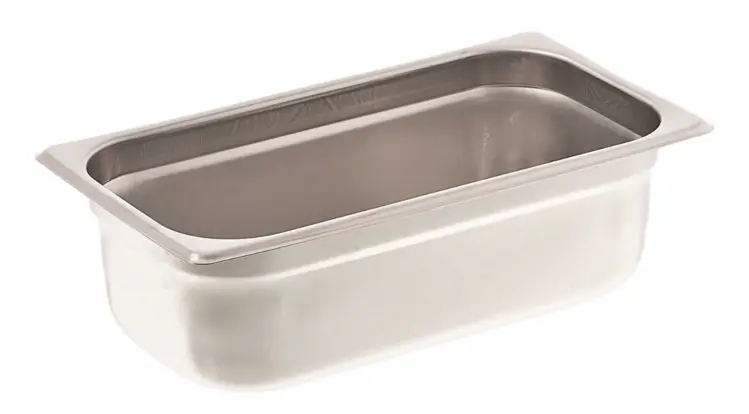 New | in-Stock Browne New Browne 22134 - Stainless Steel Steam Table Food Pan, 1/3 size 4" deep Steam Pans Illinois US | Falcon Restaurant Supply #1375627