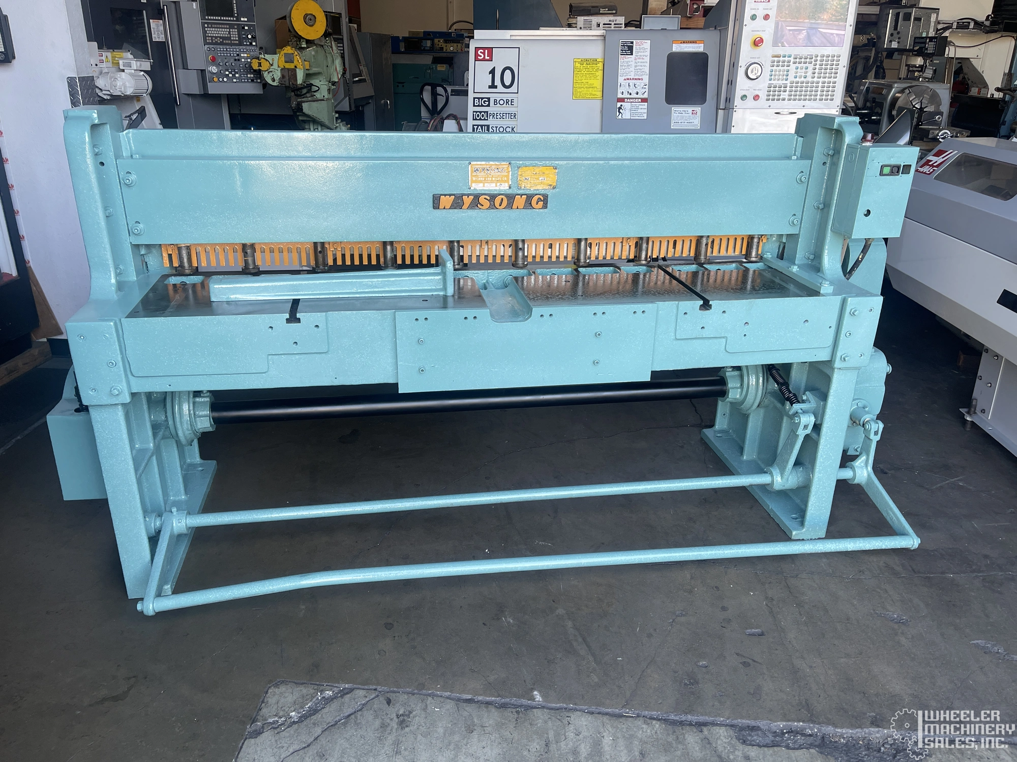 Wysong 1472 6' x 14 ga. Mechanical Power Squaring Shear #7245 #1